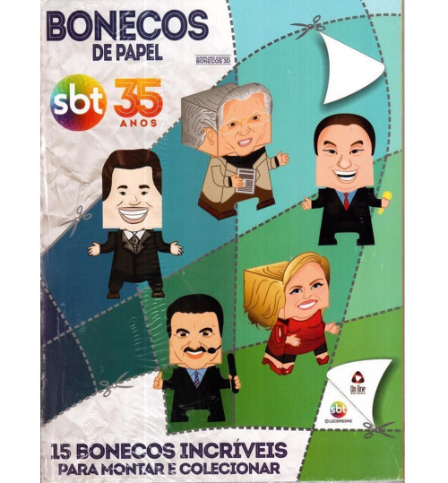 Revista Bonecos De Papel SBT 35 Anos