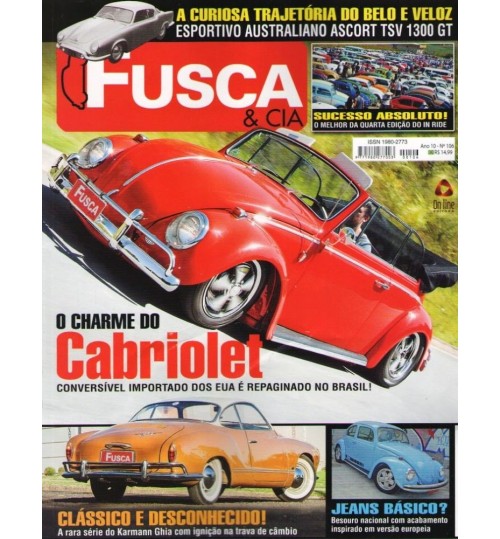Revista Fusca & Cia N° 106 O Charme do Cabriolet