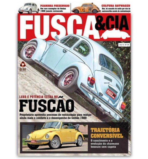 Revista Fusca & Cia N° 139 Luxo Potência Extra Fuscão