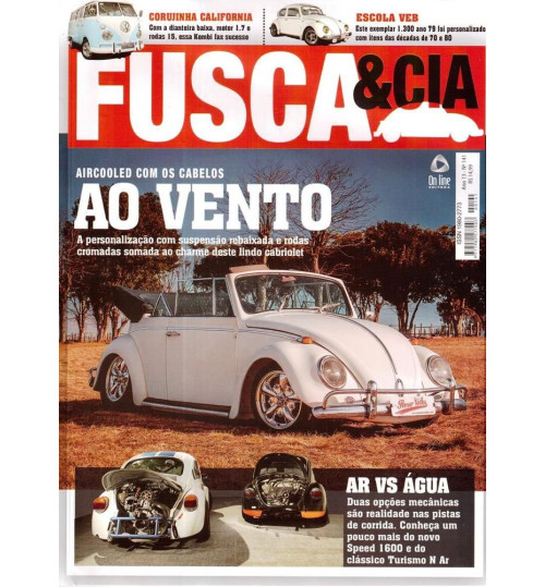 Revista Fusca & Cia N° 141 Arcooled com os Cabelos ao Vento